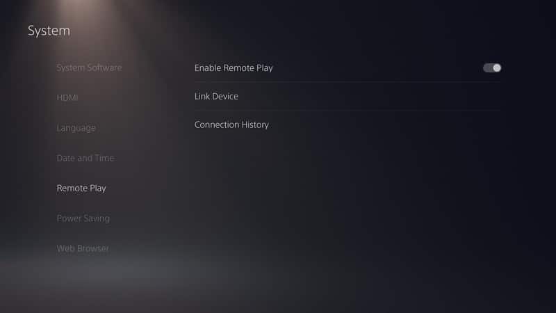 Ps5 Habilitar configuración de uso remoto