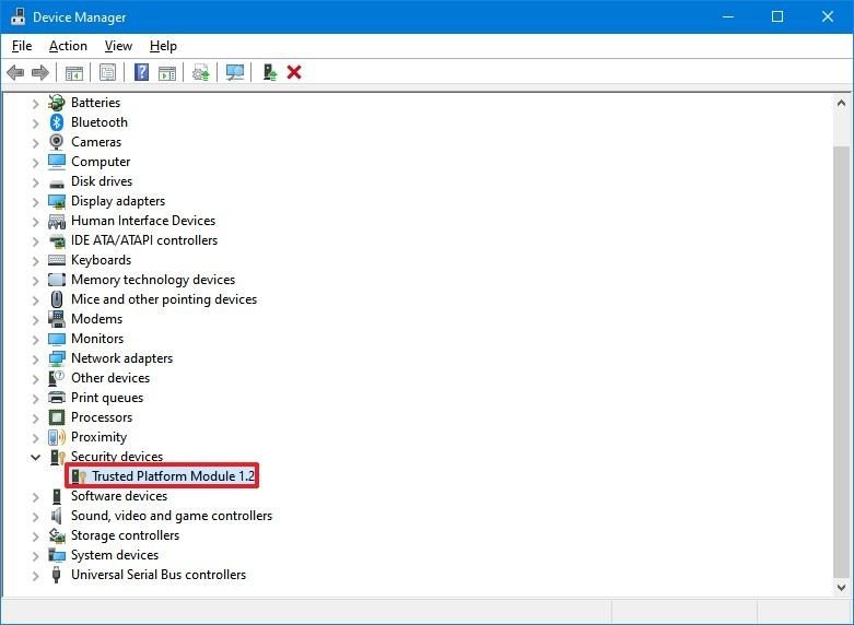 Verifique la compatibilidad con TPM en Windows 10