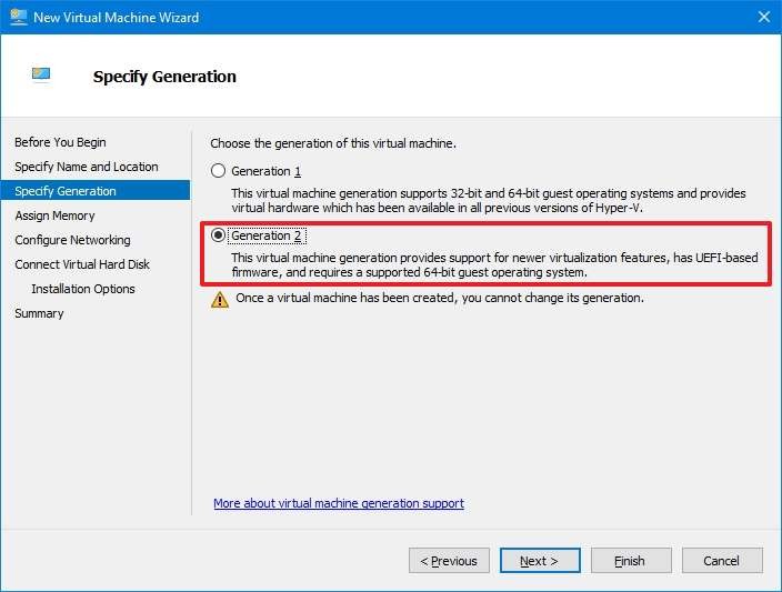 Hyper-V gen 2 para Windows 11