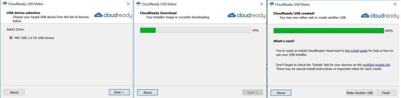 Instalación de Neverware CloudReady