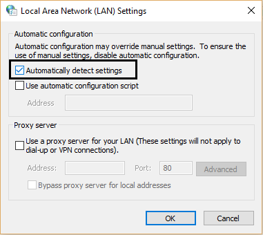 Configuración de la red de área local (LAN)