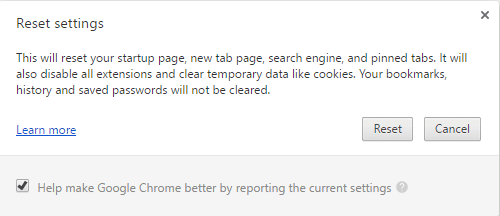 Restablecer la configuración para corregir la imposibilidad de conectarse al código de error del servidor proxy 130