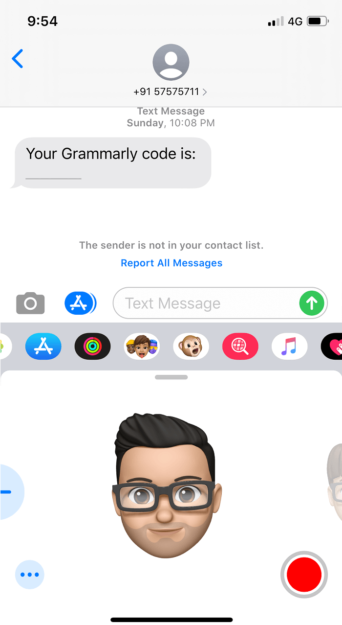 Verás que el paquete de stickers de Memoji se crea automáticamente