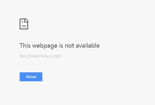 Arreglar Err_Connection_Closed en Chrome
