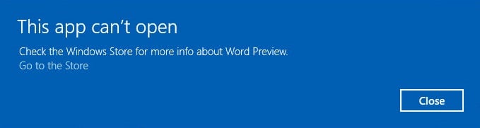 Arreglar Esta aplicación no se puede abrir en Windows 10