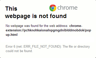 Solucionar el error 6 de Google Chrome (net::ERR_FILE_NOT_FOUND)