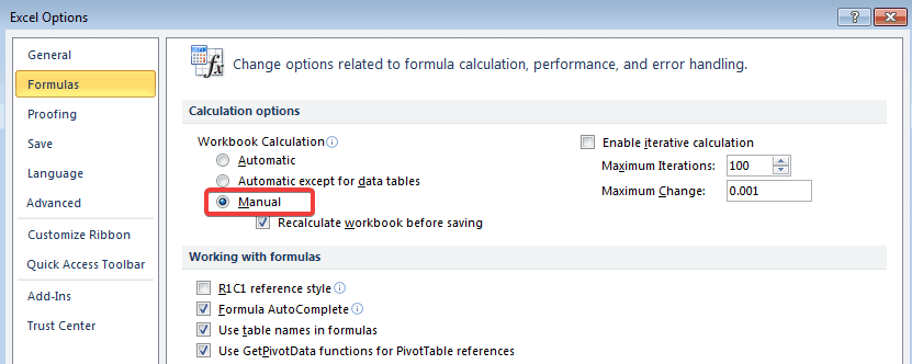 manual de calculo excel