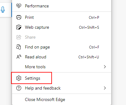 Configuración de MicrosoftEdge