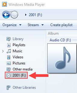 Copiar un CD de audio en Windows 10 con el Reproductor de Windows Media