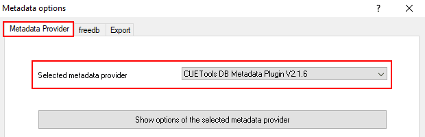 Configuración del proveedor de metadatos EAC